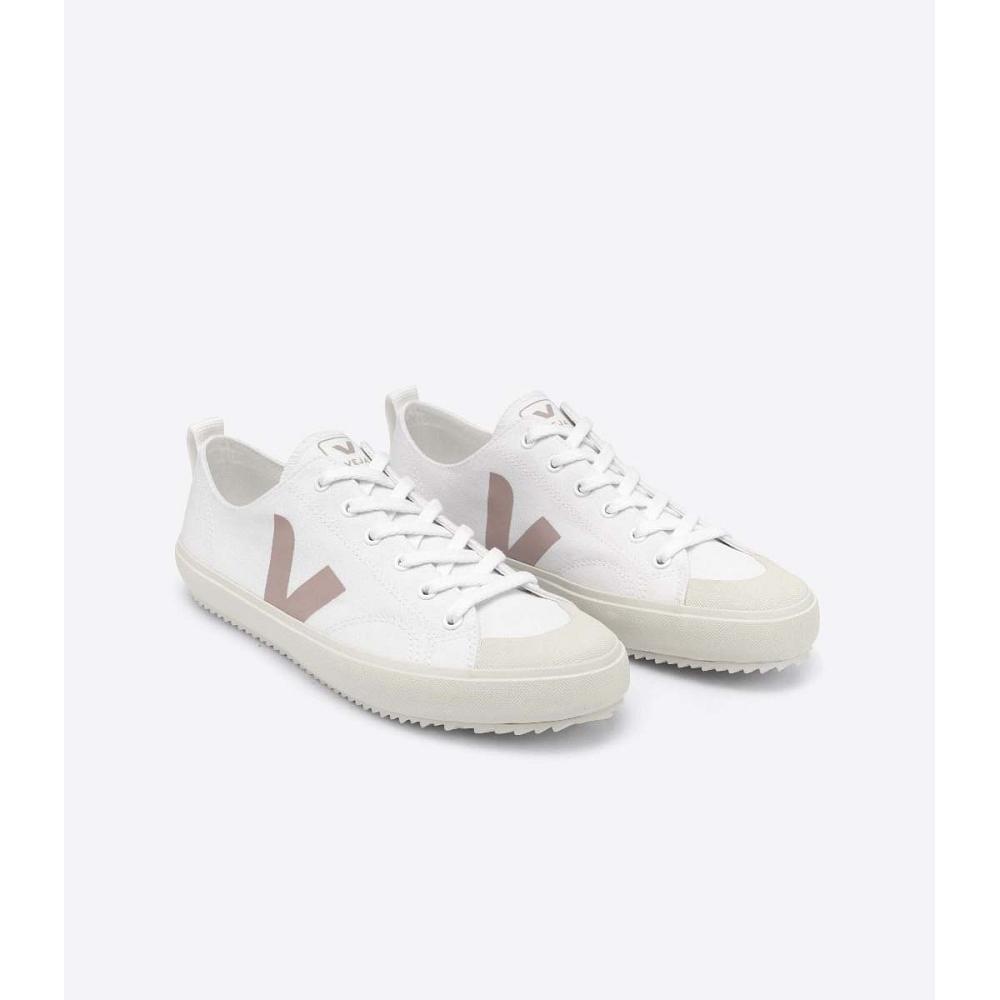 Veja NOVA CANVAS Women's Shoes White/Brown | NZ 475YXF